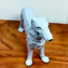 Vintage Czechoslovakia Porcelain Borzoi Russian Wolfhound Dog Figurine Blue 10 
