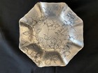 Vtg Wendell August Hammered Aluminum 8 5    Serving Fruit Bowl Ruffled Floral
