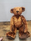 Vtg Mohair Teddy Bear  looks Sad  No Tags Jointed Excelsior Suede Pads  12  b30 