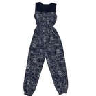 Japna Kids Girls Jumpsuit     Size 7     Blue Multi Sleeveless Pantsuit