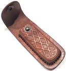 4  Brown Genuine Leather Belt Sheath Case Hunting Folding Pocket Knife