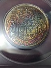     1946 Canada 50c Anacs Ms 63 Scarce Poly Chromatic Monster Toning         -looks Pl