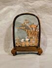 Vintage Miniature Chinese Cork Diorama  1950 s
