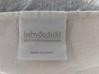 New Restoration Hardware Baby Child Washed Organic Linen Stripe Crib Skirt Grey