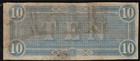 1864  10 Confederate States Of America Note  f vf   free S h After 1st Item 