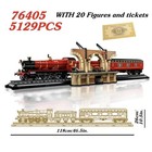 New Diy Harry Potter Hogwarts Express 76405 Pcs 5129 Building Bricks Train Set