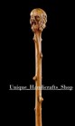 Hand Carved Old Men Handle Wooden Walking Stick For Men Women Walking Cane A6