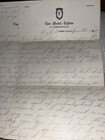 Antique 1930 Letter The Hotel Lipton Letterhead Downs Clay Center Kansas Ks