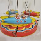 J  Chein Ride A Rocket Mechanical Tin Toy Working Condition Vintage 1950s
