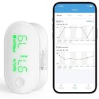 Rechargeable Bluetooth Fingertip Pulse Oximeter - Spo2  Pr   Pi Monitor