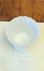 Vintage 1960s Anchor Hocking Milk Glass 6  Fluted Urn Vase 