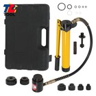 10 Ton 1 2  To 2  Hydraulic Knockout Punch Driver Tool Kit With 6 Dies Hole