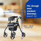 Medline Premium Empower Folding Mobility Rollator Walker With Memory  3961l T7-2