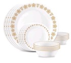 16pc Corelle Livingware By Corningware Butterfly Gold Service 4 New