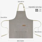 2 Pcs Adjustable Bib Aprons W  2 Pockets Cotton Cooking Apron For Women   Men