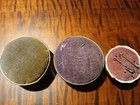 Vintage Antique Pin Cushions  Lot Of 3  2 Metal And One Teacup