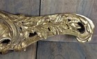 French Antique Bronze Ornament Door Closet  Cabinet Pediment Salvaged Gilded
