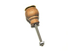 Victorian  Drawer Pulls Knob Walnut Wood With Satin Finish And Brass Cap