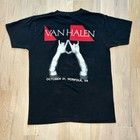 Rare Authentic 1988 Vintage Van Halen Ou812 Tour Concert T-shirt - Norfolk  Va l