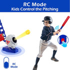 Kids Pitching Machine Toys  2 In 1 Rc Baseball Tennis Pitcher