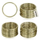 Macrame New Metal Rings 2 Inch Gold Tone Craft Do It Yourself Hoops 30pcs