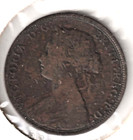 1864 New Brunswick Canada Large Penny One Cent Coin