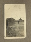 Vintage Photo Early 1900   s Boys Playing Baseball On Farm Barn Bat