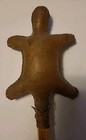 Native American Ritual Ceremonial Turtle Rattle Rawhide Leather  Wood Handle 16 
