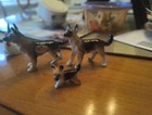 Vintage Miniature Porcelain Dog Bone China Family  3  German Shepherd Excellent