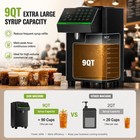 Automatic Commercial Fructose Dispenser Machine  Upgraded 9qt Large L  Black