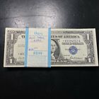    1957  1 Silver Certificate Star Notes Unc    cu Consecutive From Pack Estate Lot   