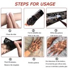 12 Sheets Henna Tattoo Stencils Kit  Reusable Temporary Tattoo Stickers