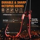 7pcs Walleye Rigs - Walleye Crawler Harness Spinner Rig With  2 Octopus Hooks