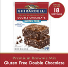 Ghirardelli Premium Double Chocolate Chips Brownie Mix 18 Oz Box