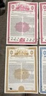  lot Of 6  New York State Housing Finance Bond Certificate