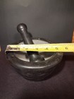 Black Stone Mortar   Pestle Set  6 In Diameter  3 In Height  Hand Wash Only