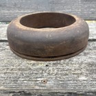 Antique Wooden Block Hat Brim Mold Millinery Form 7 1 8