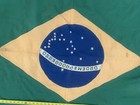 Antique  Brazilian National Flag Ordem E Progresso