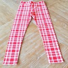 Crewcuts Girls Lot Of 2 Leggings  Plaid light Green Size 8 Nwot