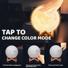 3d Printing Moon Galaxy Lamp Moonlight Usb Led Night Light Touch Color Changing