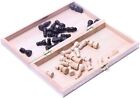 15  Classic Vintage Standard Folding Wooden Chess Set  Foldable Games Board Craf