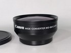 Canon Wd-58 0 7 X 58 Wide Angle Converter Lens Black 58mm For Camera Camcorder