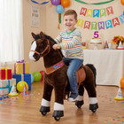 Ponycycle Ride On Chocolate Horse Pony Toy No Battery For Kids 3-5 Ux321 Used