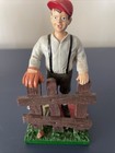 Baseball Boy With Glove On Fence With Dog Hartland Figure  2008