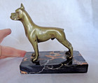 Superbly Cast Art Deco Antique French  Bronze Statue French Bulldog   Boxer