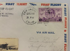 1937 First Flight Cover World Record Non-stop Flight Postmarked San Jacinto 7 14