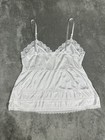 Underscore Slip Top Women   s 40 White Lace Trim Sexy 