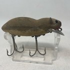 Vintage Old Lure Heddon Mole Hair Meadow Mouse For Top Water Bass Fishing Grey