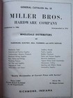 Mint Nos 1949 Miller Bros  Hardware Company  Richmond Indiana 1132pg  50 Catalog