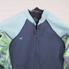 O neill Bahia 1 5mm Full-zip Jacket Women Size 10 Blue Neoprene Wetsuit Swim